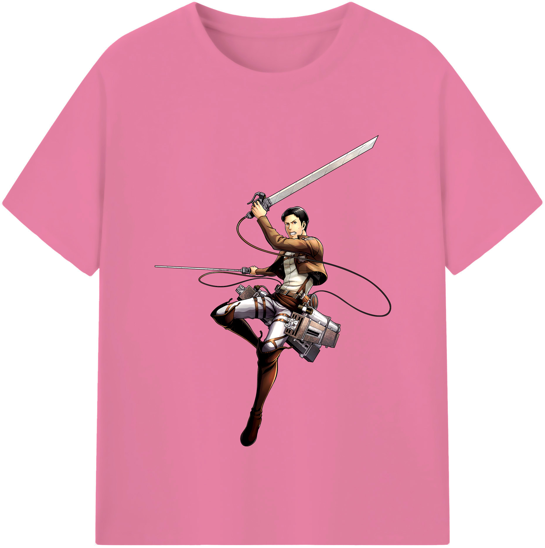 （画像用） 進撃の巨人 Attack on Titan 綿100％半袖Tシャツ（フロントプリント）